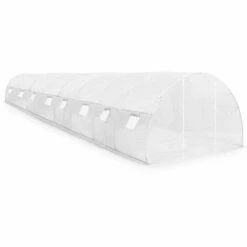 Hommoo Serre Avec Fondation En Acier 36 M² 1200 X 300 X 200 Cm HDV29870 -France Serre de jardin Soldes 2022 25142528 5