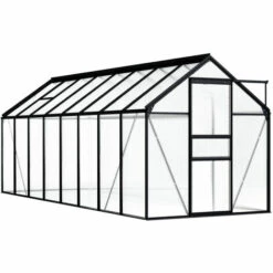 ASUPERMALL Serre Anthracite Aluminium 9,31 M²