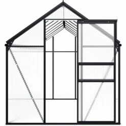 ASUPERMALL Serre Anthracite Aluminium 9,31 M² -France Serre de jardin Soldes 2022 25977274 3
