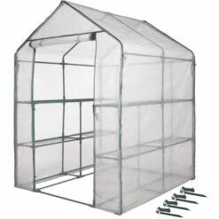 TRUE DEAL Nature Serre Tunnel 140x140x195 Cm -France Serre de jardin Soldes 2022 26309059 3