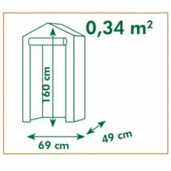 TRUE DEAL Nature Serre 69x49x160 Cm -France Serre de jardin Soldes 2022 26309060 4
