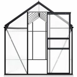 TRUE DEAL Serre Avec Cadre De Base Anthracite Aluminium 9,31 M² -France Serre de jardin Soldes 2022 26370030 3