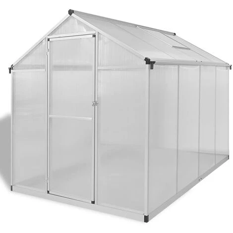 TRUE DEAL Serre Renforcée En Aluminium Avec Cadre De Base 4,6 M² 4 TRUE DEAL Serre Renforcée En Aluminium Avec Cadre De Base 4,6 M² – Image 2