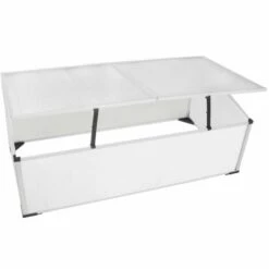 TRUE DEAL Serre Froide à 2 Couvercles 110x55x41 Cm -France Serre de jardin Soldes 2022 27718641 3