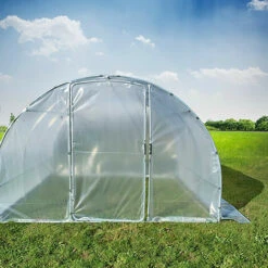 ATOUT LOISIR Serre Tunnel PRIMA 9 M², Portes 1 Porte Simple -France Serre de jardin Soldes 2022 28446616 2