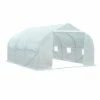 Outsunny Serre Tunnel De Jardin Dim. 4,45L X 2,99l X 2H M Porte + 6 Fenêtres Enroulables Acier Galvanisé Bâche PE Haute Densité Blanc 2 Outsunny Serre Tunnel De Jardin Dim. 4,45L X 2,99l X 2H M Porte + 6 Fenêtres Enroulables Acier Galvanisé Bâche PE Haute Densité Blanc -France Serre de jardin Soldes 2022 28603465 1