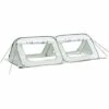 Outsunny Mini Serre Pop-up De Jardin - Serre à Tomates - 4 Fenêtres + 4 Portes Zippées Enroulable - Dim. 2,4L X 1,2l X 0,75H M - Sac Transport Inclus - PE Blanc Vert - Blanc -France Serre de jardin Soldes 2022 28623820 1
