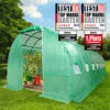 Serre De Jardin Tunnel 24m² (3x8), Extrêment Stable, Croissance Optimale Des Plants, Aération Optimale, Montage Rapide - Serre De Jardin 24 M² De BRAST -France Serre de jardin Soldes 2022 28740460 1