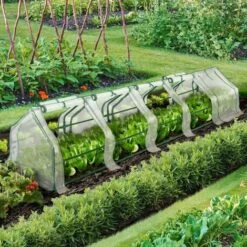 IDMARKET Serre Châssis De Jardin Spéciale Forçage L. 300 CM Blanche - Blanc