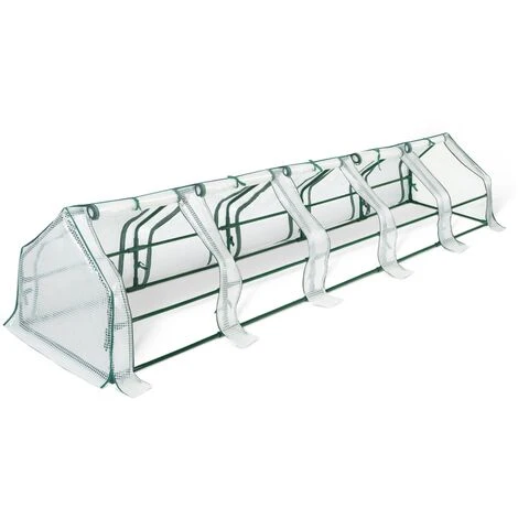 IDMARKET Serre Châssis De Jardin Spéciale Forçage L. 300 CM Blanche - Blanc 4 IDMARKET Serre Châssis De Jardin Spéciale Forçage L. 300 CM Blanche - Blanc – Image 2
