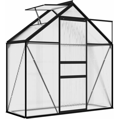 VidaXL Serre Anthracite Aluminium 1,33 M² - Anthracite 7 VidaXL Serre Anthracite Aluminium 1,33 M² - Anthracite – Image 5
