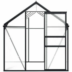 ASUPERMALL Serre Anthracite Aluminium 4,75 M² -France Serre de jardin Soldes 2022 29055057 3