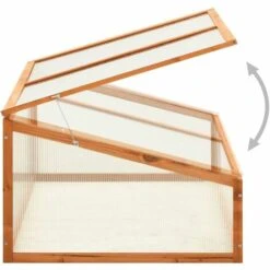 TRUE DEAL Serre 100x65x40 Cm Bois De Sapin -France Serre de jardin Soldes 2022 30363709 4