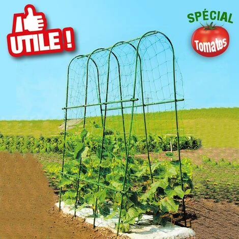 OUTIROR Serre à Tomates Avec Arceaux Et Filet De Protection - Longueur 1,80 Mètres 5 OUTIROR Serre à Tomates Avec Arceaux Et Filet De Protection - Longueur 1,80 Mètres – Image 3