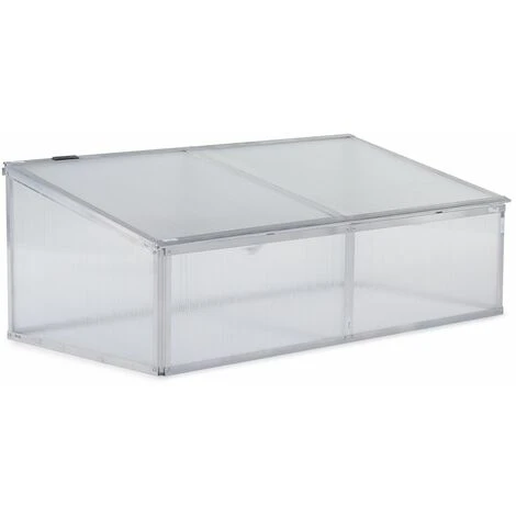 HABITAT ET JARDIN Mini Serre En Polycarbonate 108 X 56 X 40 Cm - Aluminium. 3 HABITAT ET JARDIN Mini Serre En Polycarbonate 108 X 56 X 40 Cm - Aluminium.