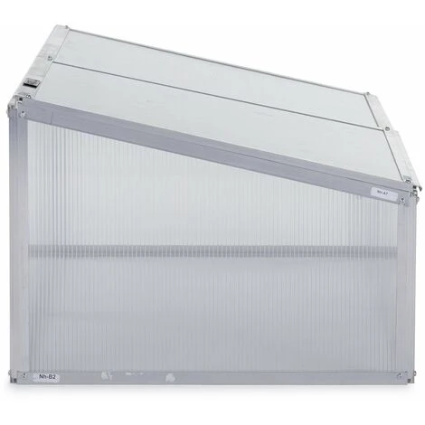 HABITAT ET JARDIN Mini Serre En Polycarbonate 108 X 56 X 40 Cm - Aluminium. 6 HABITAT ET JARDIN Mini Serre En Polycarbonate 108 X 56 X 40 Cm - Aluminium. – Image 4