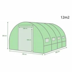 EUROSPEN Bâche Armée Pour Serre De Jardin Tunnel 12m2 Green Roof -France Serre de jardin Soldes 2022 31463863 3