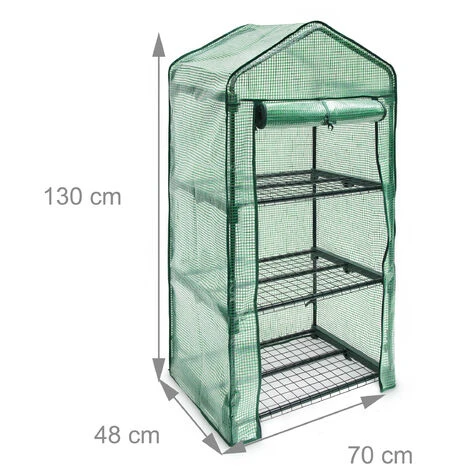 Relaxdays Serre De Jardin Avec Housse Roulette 3 Niveaux 130 X 70 X 48 Cm 7 Relaxdays Serre De Jardin Avec Housse Roulette 3 Niveaux 130 X 70 X 48 Cm – Image 5