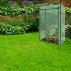 Relaxdays Serre De Jardin à Tomates TOMMY Tente Pour Plantes Protection Des Légumes Toit 150 X 100 X 50 Cm, PE -France Serre de jardin Soldes 2022 31789467 3