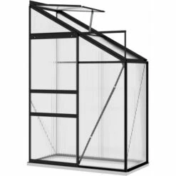 VidaXL Serre Anthracite Aluminium 1,44 M³ - Anthracite -France Serre de jardin Soldes 2022 32109793 3