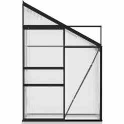 VidaXL Serre Anthracite Aluminium 1,44 M³ - Anthracite -France Serre de jardin Soldes 2022 32109793 4