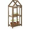 Relaxdays Serre Bois Balcon, Bois & Plastique, HLP 146x66x47,5 Cm, Double Porte, Culture De Plantes Et Semis, Marron 1 Relaxdays Serre Bois Balcon, Bois & Plastique, HLP 146x66x47,5 Cm, Double Porte, Culture De Plantes Et Semis, Marron -France Serre de jardin Soldes 2022 32712873 1