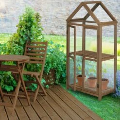 Relaxdays Serre Bois Balcon, Bois & Plastique, HLP 146x66x47,5 Cm, Double Porte, Culture De Plantes Et Semis, Marron 9 Relaxdays Serre Bois Balcon, Bois & Plastique, HLP 146x66x47,5 Cm, Double Porte, Culture De Plantes Et Semis, Marron -France Serre de jardin Soldes 2022 32712873 3