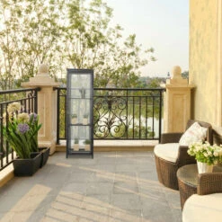 Relaxdays Serre Bois Balcon, Bois & Plastique, HLP: 120x36x36 Cm, Porte & Toit Ouvrable, Culture Plantes, Semis, Noir 10 Relaxdays Serre Bois Balcon, Bois & Plastique, HLP: 120x36x36 Cm, Porte & Toit Ouvrable, Culture Plantes, Semis, Noir -France Serre de jardin Soldes 2022 32712876 4