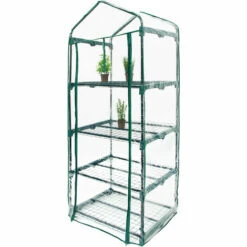 Relaxdays Serre De Jardin Balcon Terrasse Transportable Mobile 2-3 Ou 4 Étagères Portes -France Serre de jardin Soldes 2022 33496308 4