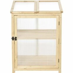 Outsunny Mini Serre De Jardin 2 Niveaux Dim. 62L X 63l X 82H Cm Porte Et Panneau Toit Ouvrant Bois Sapin Traité Polycarbonate 11 Outsunny Mini Serre De Jardin 2 Niveaux Dim. 62L X 63l X 82H Cm Porte Et Panneau Toit Ouvrant Bois Sapin Traité Polycarbonate -France Serre de jardin Soldes 2022 34833538 5