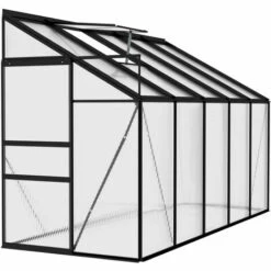 ASUPERMALL Serre Anthracite Aluminium 6,23 M³ -France Serre de jardin Soldes 2022 35499731 3