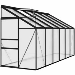 ASUPERMALL Serre Anthracite Aluminium 7,44 M³ 9 ASUPERMALL Serre Anthracite Aluminium 7,44 M³ -France Serre de jardin Soldes 2022 35499732 3