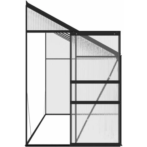 ASUPERMALL Serre Anthracite Aluminium 7,44 M³ 7 ASUPERMALL Serre Anthracite Aluminium 7,44 M³ – Image 5