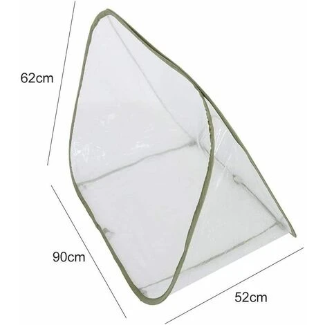 ILOVEMILAN 90*52*62cm Pliable Portable Mini Serre De Jardinage à La Maison Fleurs Et Plantes Succulentes Couverture Chaude Triangle Serre Résistante Aux Intempéries 4 ILOVEMILAN 90*52*62cm Pliable Portable Mini Serre De Jardinage à La Maison Fleurs Et Plantes Succulentes Couverture Chaude Triangle Serre Résistante Aux Intempéries – Image 2