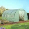 IDMARKET Serre Tunnel De Jardin 12 M² Verte Gamme Maraîchère ZEBRA 4x3M - Vert
