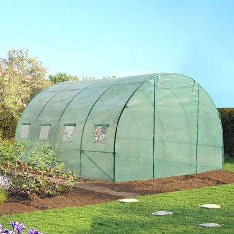 IDMARKET Serre Tunnel De Jardin 12 M² Verte Gamme Maraîchère ZEBRA 4x3M - Vert 5 IDMARKET Serre Tunnel De Jardin 12 M² Verte Gamme Maraîchère ZEBRA 4x3M - Vert – Image 3