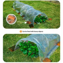5M Long Tunnel Garden Greenhouse Réglable Grow Protéger Plantes Transparent PE Coxolo -France Serre de jardin Soldes 2022 36489168 3