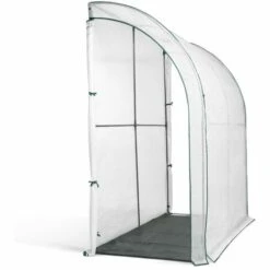 IDMARKET Serre D'hivernage Murale Adossée 100 X 200 CM -France Serre de jardin Soldes 2022 37540771 4