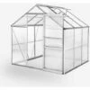 SOANA GARDEN SHED Serre De Jardin Avec Fenêtre De Toit En Aluminium Et Polycarbonate 183x185x205cm Vanilla -France Serre de jardin Soldes 2022 39028208 1