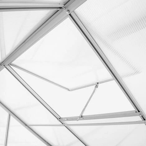 SOANA GARDEN SHED Serre De Jardin Avec Fenêtre De Toit En Aluminium Et Polycarbonate 183x185x205cm Vanilla 6 SOANA GARDEN SHED Serre De Jardin Avec Fenêtre De Toit En Aluminium Et Polycarbonate 183x185x205cm Vanilla – Image 4