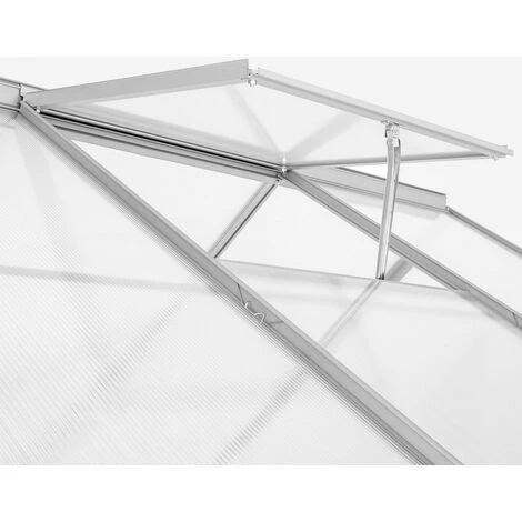 SOANA GARDEN SHED Serre De Jardin Avec Fenêtre De Toit En Aluminium Et Polycarbonate 183x185x205cm Vanilla 7 SOANA GARDEN SHED Serre De Jardin Avec Fenêtre De Toit En Aluminium Et Polycarbonate 183x185x205cm Vanilla – Image 5