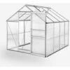 SOANA GARDEN SHED Serre De Jardin En Aluminium Et Polycarbonate Avec Porte Et Fenêtre 183x245x205cm Laelia -France Serre de jardin Soldes 2022 39028210 1