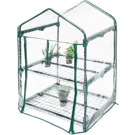 Relaxdays Serre De Jardin Balcon Terrasse Transportable Mobile 2-3 Ou 4 Étagères Portes, Transparent 6 Relaxdays Serre De Jardin Balcon Terrasse Transportable Mobile 2-3 Ou 4 Étagères Portes, Transparent – Image 4
