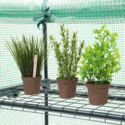 Relaxdays Serre De Jardin 60 X 46 Cm 2 étages Étagère Avec Bâche Amovible Balcon Terrasse Tente -France Serre de jardin Soldes 2022 40010053 5