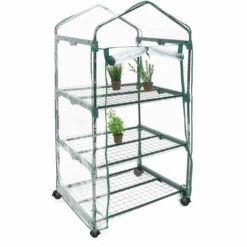 Relaxdays Serre De Jardin Avec Housse Roulette 3 Niveaux 130 X 70 X 48 Cm -France Serre de jardin Soldes 2022 40010069 2