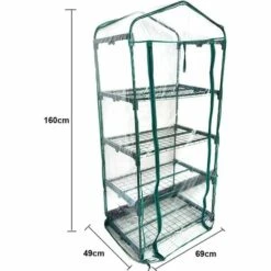 BARES Housse De Serre à 2 étages En PVC - Housse De Rechange Pour Mini Serre De Jardin Pour Intérieur Ou Extérieur (support En Fer Non Inclus) -France Serre de jardin Soldes 2022 40102378 3
