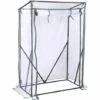 WOLTU Serre De Balcon/Jardin/Terrasse En PVC. Serre à Tomate Avec Porte. Cadre En Acier.Transparent. 100x50x150/136 Cm -France Serre de jardin Soldes 2022 42416267 1