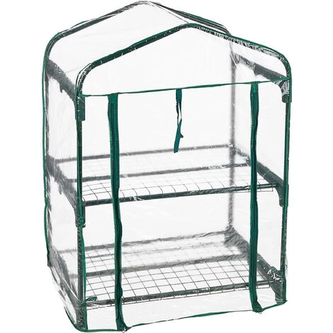 Relaxdays Serre De Balcon, Métal Et Plastique, H X L X P : 95 X 69 X 49 Cm, Taille Compacte, Verte/transparente 4 Relaxdays Serre De Balcon, Métal Et Plastique, H X L X P : 95 X 69 X 49 Cm, Taille Compacte, Verte/transparente – Image 2