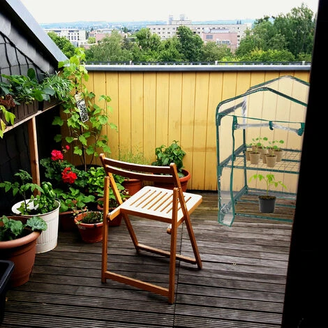 Relaxdays Serre De Balcon, Métal Et Plastique, H X L X P : 95 X 69 X 49 Cm, Taille Compacte, Verte/transparente 6 Relaxdays Serre De Balcon, Métal Et Plastique, H X L X P : 95 X 69 X 49 Cm, Taille Compacte, Verte/transparente – Image 4