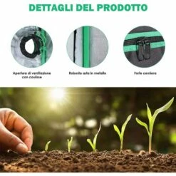 FEMOR Tente De Culture | Grow Tent En Serre | Chambre De Culture Intérieur | Tente Plante Chambre Noire (60 X 60 X 140 Cm) -France Serre de jardin Soldes 2022 43430337 4